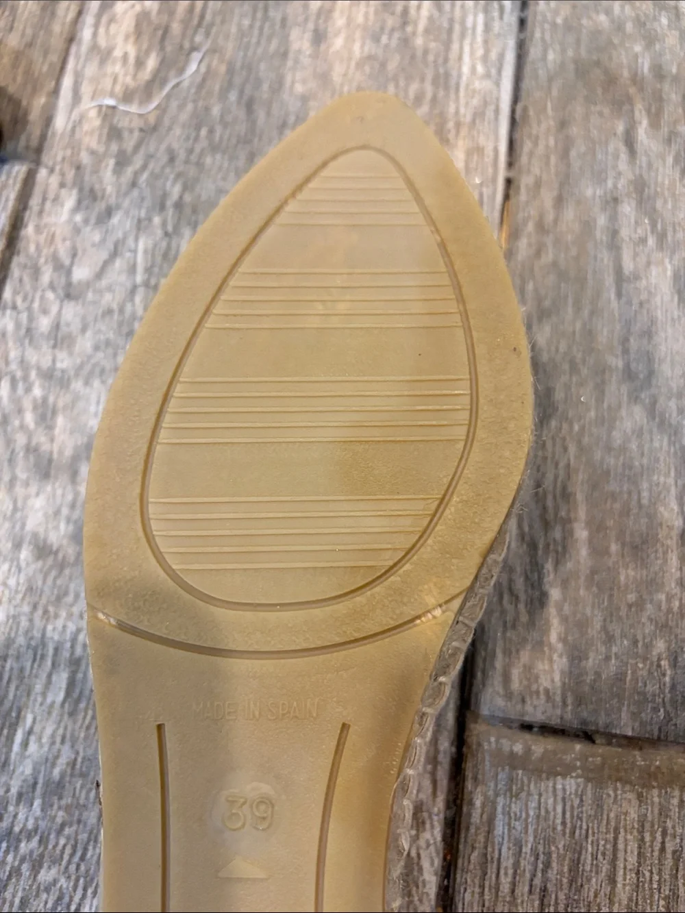 Boden Women’s Cream Espadrille Slingback Flats size 39 US 8